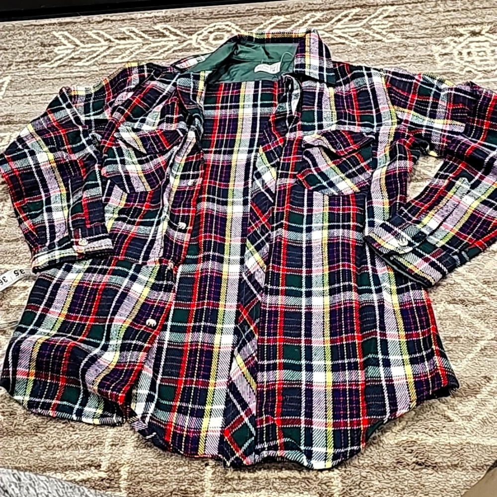 Vintage Flannel JC Penny Boys size 16 fits women's xs/small
